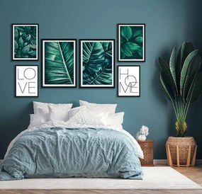 Σύνθεση κάδρων μαύρο PVC Tropical Vibes PST064
