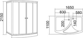 Karag Juno K-9706 - Καμπίνα Υδροσάουνα