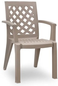 Πολυθρόνα Πολυπροπυλενίου Kira Cappuccino 58x52x87 GP046-0004,2 Megapap-GP046-0004,2-Καφέ GP046-0004,2