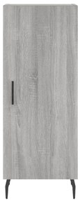 vidaXL Μπουφές Sonoma Γκρι 34,5 x 34 x 180 εκ. από Επεξεργασμένο Ξύλο