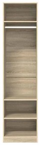 vidaXL Ντουλάπα Χρώμα Sonoma Δρυς 50 x 50 x 200 εκ. από Επεξ. Ξύλο