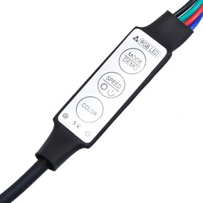 Κεφαλάρι Κρεβατιού με LED Καφέ Δρυς 160x18,5x103,5 εκ - Καφέ