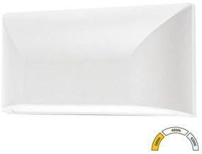 Απλίκα Φωτιστικό Τοίχου LED 6W Οβάλ ΙΡ65 3CCT Lumen-9-96608-Λευκό 9-96608