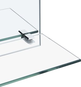 vidaXL Καθρέφτης Τοίχου με Ράφι 60 x 60 εκ. από Ψημένο Γυαλί