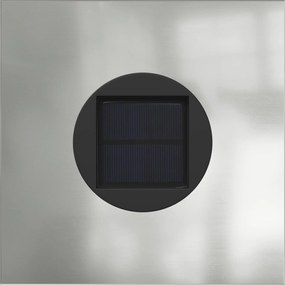 vidaXL Ηλιακό LED Φως Δρόμου 2 pcs Ασημί Γαλβανισμένο