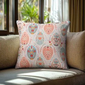 Beauty Home ΜΑΞΙΛΑΡΟΘΗΚΗ ΑΥΓΑ ΣΕ ΠΑΣΤΕΛ ΑΠΟΧΡΩΣΕΙΣ   45 x 45 cm