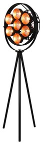 Φωτιστικό Δαπέδου HL-244S-7FL Hector Black Mat Homelighting Metal