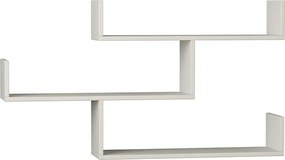 Ραφιέρα τοίχου Tibet Megapap χρώμα λευκό 119x22x66εκ.