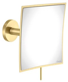 Καθρέπτης Μεγεθυντικός Επτοίχιος Μεγέθυνση x3 Brushed Brass Sanco Cosmetic Mirrors MR-202-AB12