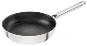 Βαθύ τηγάνι Zwilling Joy Plus 1029411, 20 cm, αντικολλητική επίστρωση Permaresist Ultra, ανοξείδωτο ατσάλι 18/10, Φούρνος και επαγωγή, Ασημί