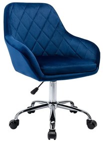 Καρέκλα γραφείου Comfivo 340, Μπλε, 82x59x59cm, 10 kg, Με μπράτσα, Με ρόδες, Μηχανισμός καρέκλας: Economic | Epipla1.gr