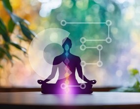 Intra Συλλεκτικό Ξύλινο Παζλ Plywood 4mm - Φιγούρα διαλογισμού με σημεία τσάκρα Σε Ξύλινο Κουτί - Διαστάσεις: 10x10 cm – 25 κομμάτια