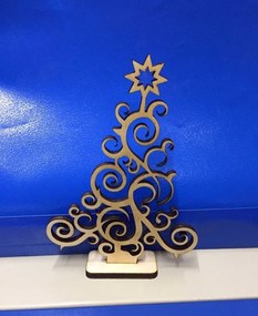 Intra απο ξύλο plywood 3mm-4mm πάχος - Χριστουγεννιάτικο δέντρο από κόντρα πλακέ 3mm Δίασταση 30x30 cm Intraeaxys-voq2yeeo