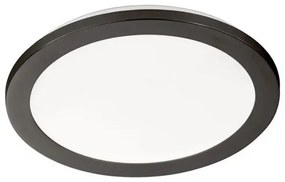Πλαφονιέρα Φωτιστικό Οροφής LED 20W Flat Μαύρο 3000K 820102 Fischer Honsel-820102-Μαύρο 820102