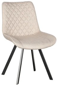 ALESIA S BEIGE ΥΦΑΣΜΑ ΚΑΡΕΚΛΑ ΜΕΤΑΛΛΙΚΗ 53X61X52-86εκ. ZITA PLUS 53X61X52-86εκ.