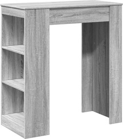 vidaXL Τραπέζι Μπαρ Γκρι Sonoma 95x47x103,5 εκ. από Επεξεργ. Ξύλο