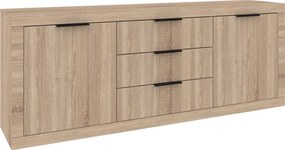 Μπουφές Doha pakoworld σε sonoma απόχρωση 210x45x80.5εκ