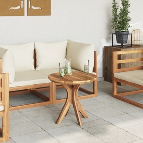 vidaXL Τραπέζι Καφέ Garden Ø55x51 εκ Μασίφ Ξύλο Teak