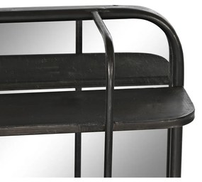 Τοίχο καθρέφτη DKD Home Decor Μαύρο 80 x 12 x 50 cm