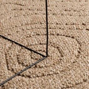 vidaXL Χαλιά χώρου Μουάρ AGIRA Φυσικό 200 x 140 cm Πολυεστέρας