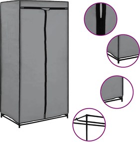 vidaXL Ντουλάπες 2 τεμ. Γκρι 75 x 50 x 160 εκ.