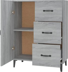 vidaXL Ντουλάπι Γκρι Sonoma 69,5 x 34 x 90 εκ. από Επεξεργασμένο Ξύλο