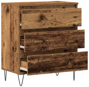 vidaXL Μπουφές με Συρτάρια Γήινο Ξύλο 60x35x70 εκ. Κατασκευασμένο Ξύλο