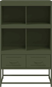 vidaXL Ντουλάπι Πράσινο Λαδί 68x39x111,5 εκ. από Ατσάλι