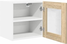 vidaXL Κρεμαστό ντουλάπι με πόρτα 2 pcs Δρύς Sonoma 40 x 31 x 40 εκ.