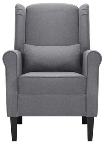 vidaXL Πολυθρόνα Σκούρο Γκρι Υφασμάτινη