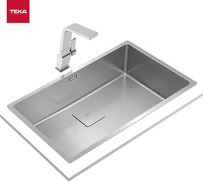 Νεροχύτη με Ένα Κύπελλο Teka 115000054 Χάλυβας