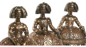 Διακοσμητική Φιγούρα Home ESPRIT Χρυσό 18 x 11,5 x 24 cm (3 Μονάδες)