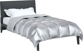 vidaXL Χειμερινό Παπλωματοθήκη 155 x 220 cm 450 gsm Ασημί