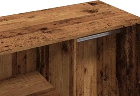 vidaXL Ντουλάπι ντύσιμο Παλιό ξύλο 80x40x65 cm Κατασκευασμένο ξύλο