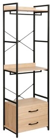ΝΤΟΥΛΑΠΑ XENIA 3 SONOMA ΜΑΥΡΟ 60x40x200