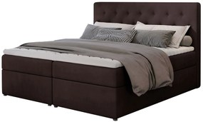 Επενδυμένο κρεβάτι Delande-160 x 200-Kafe