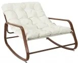 HOME DECO FACTORY ΈΠΙΠΛΑ ΚΉΠΟΥ &amp; ΒΕΡΆΝΤΑΣ FAUTEUIL A BASCULE MIAMI IMITATION BOIS M1 HDO7309 112/64/17,5 NEOPORTAL-3664944487012