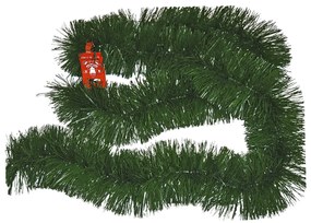 XMASfest Διακοσμητική Γιρλάντα 2Τμχ Tinsel Φ9xY200cm Πράσινο 93-549