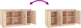 vidaXL Ντουλάπι 111x34x60 εκ. από Μασίφ Ξύλο Πεύκου