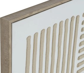 Πίνακας Home ESPRIT Λευκό Μπεζ Σκανδιναβικός 83 x 4,5 x 83 cm (x2)