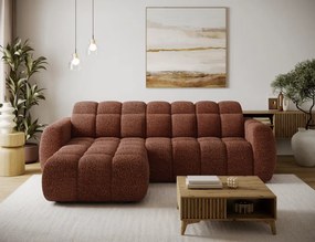 Γωνιακός καναπές Comfora-Κεραμιδί-Αριστερή