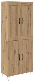 vidaXL Highboard Artisan Oak 69,5 x 34 x 180 εκ. Επεξεργασμένο ξύλο