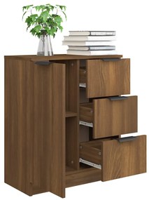 vidaXL Μπουφές Καφέ Δρυς 60 x 30 x 70 εκ. από Επεξεργασμένο Ξύλο