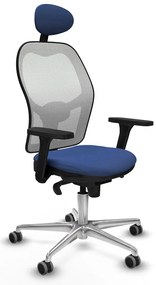 Καρέκλα γραφείου με κεφαλάρι Piqueras y Crespo 3D086G1 Ναυτικό Μπλε