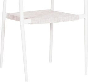 ΠΟΛΥΘΡΟΝΑ BERG HM6284.01 ΑΛΟΥΜΙΝΙΟ &amp; TEXTILENE ΛΕΥΚΟ--P.E.TWISTED RATTAN 55x56x79Υεκ