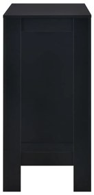 vidaXL Τραπέζι Μπαρ με Ράφια Μαύρο 110 x 50 x 103 εκ.