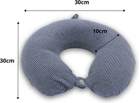 Μαξιλαράκι Ταξιδίου Memory Foam Σχήμα Πέταλο - Μπλε