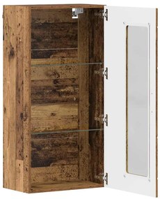 vidaXL Ντουλάπα τοίχου Παλαιό ξύλο 55 x 29 x 100 εκ Επεξεργασμένο ξύλο
