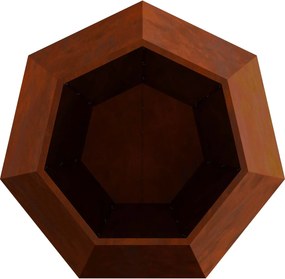 vidaXL Γλάστρα 2 τμχ. Σκ rusty 100 x 100 x 80 εκ