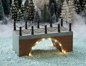 Διακοσμητική Μινιατούρα Γέφυρα LuVille με φωτισμό LED και διαστάσεις 11.5x10x20.2cm